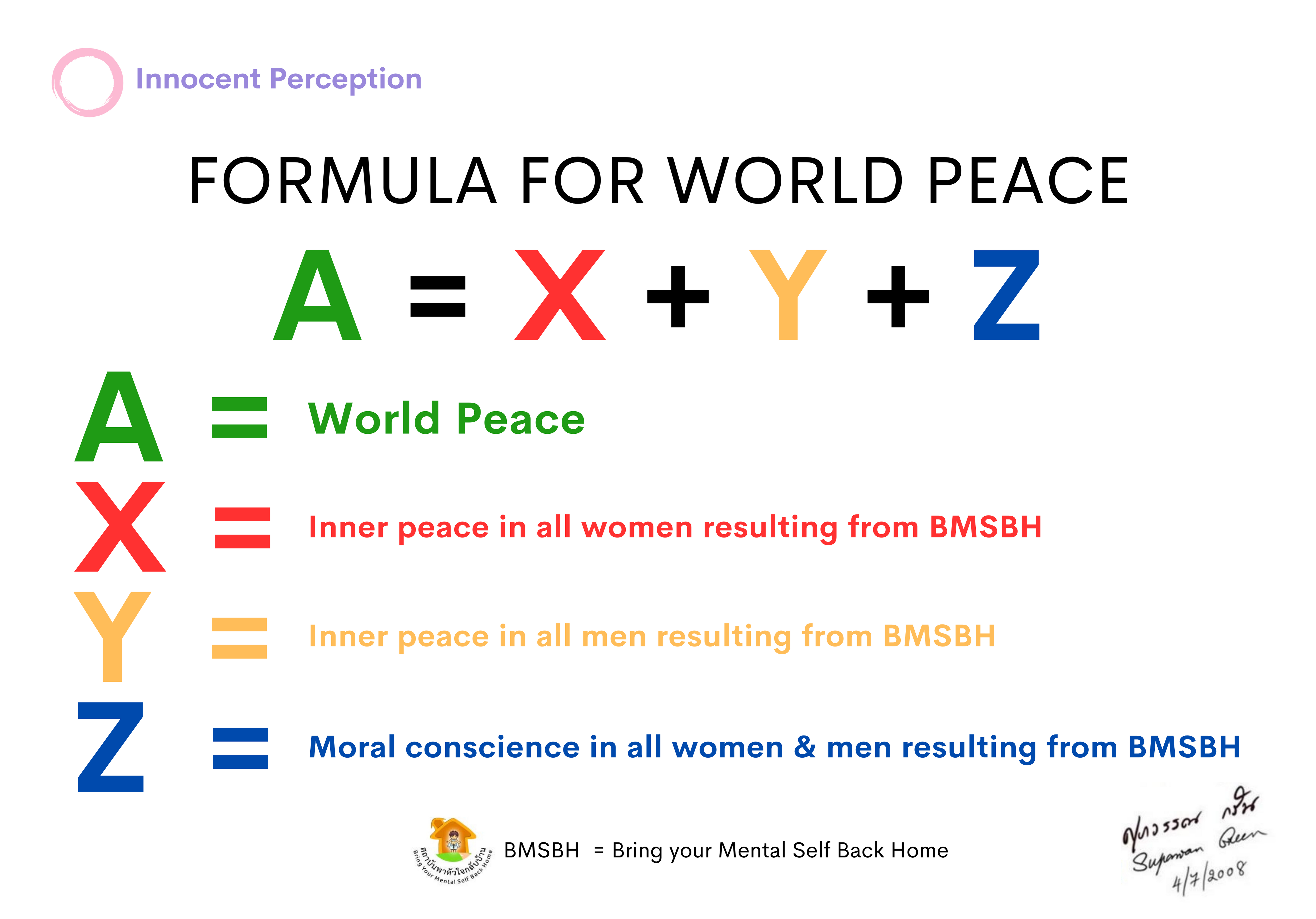 Formula For World Peace by Supawan Green